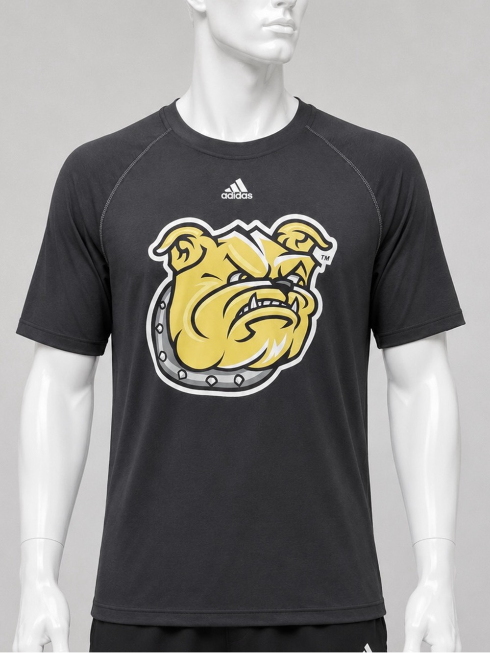 Adidas Black Bulldog Logo Short Sleeve T-Shirt
